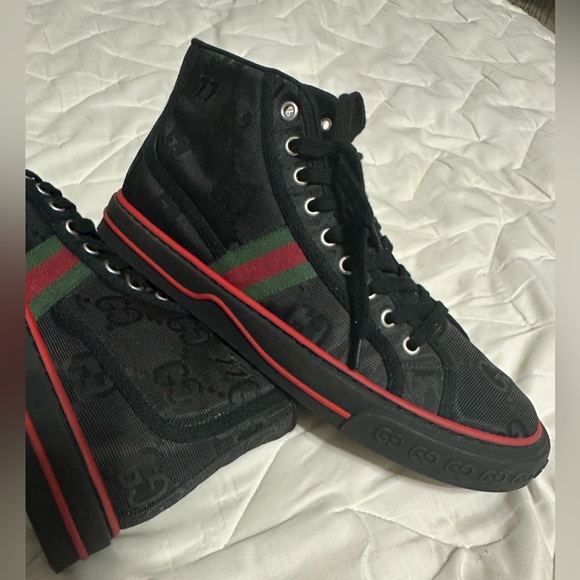 Size 10 Mens Gucci Tennis 1977 high-top Sneakers -
Farfetch excellent condition - Picture 1 of 16
